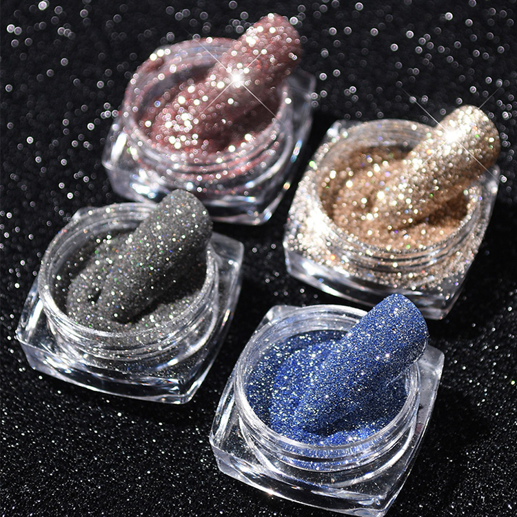 Set 8 nhũ rắc Flash kim cương siêu sáng Nail