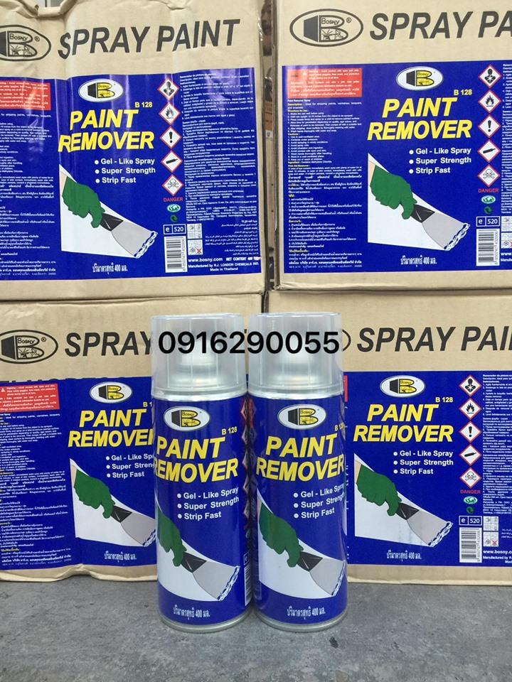 Chai xịt tẩy sơn Bosny B128