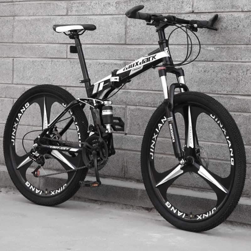 Xe đạp thể thao, xe đạp địa hình MTB, Xe đạp gấp gọn LauxJack - Vành đúc 3 nan