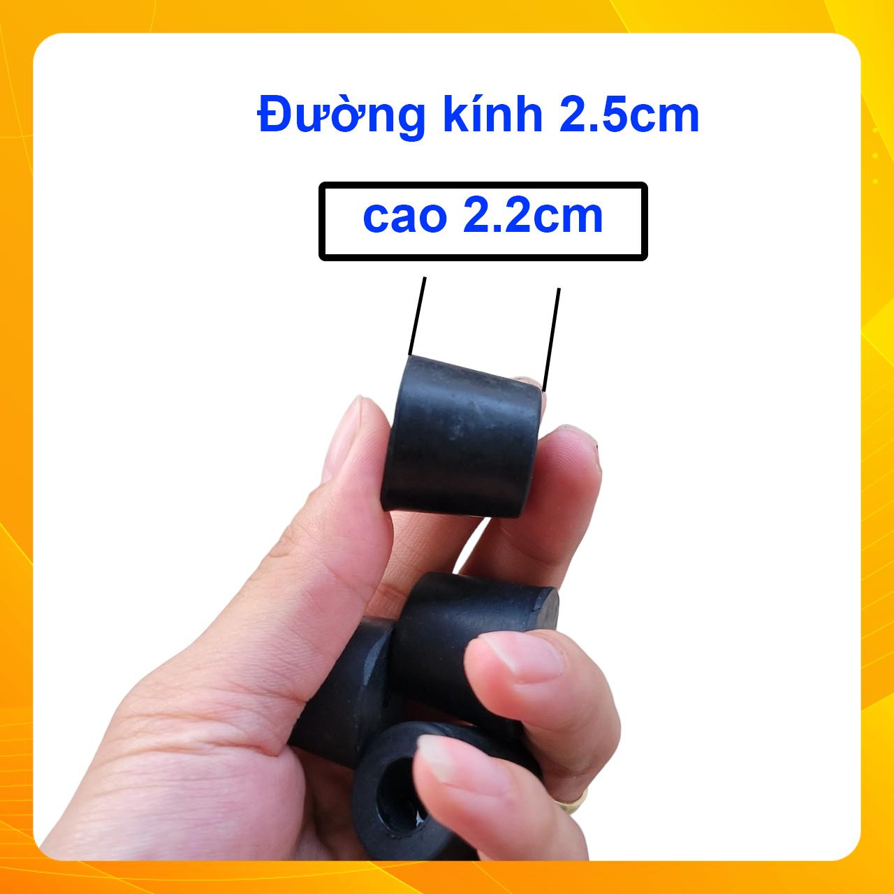 Đế Lót Loa Ampli Cao Su Có Lót Long Đền (1 BỘ 4 CÁI) DCS