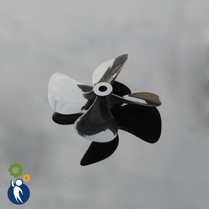 Chân Vịt 50mm 4 Cánh Thuận, trục 4mm