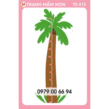 THƯỚC ĐO CHIỀU CAO CHO BÉ 015 (Decal bóc dán)