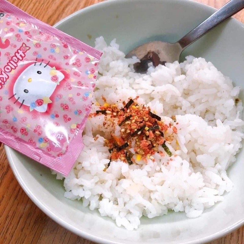 DATE 2024 Gia Vị Rắc Cơm Thập Cẩm Hello Kitty( 5g*20 gói) Nhật Bản