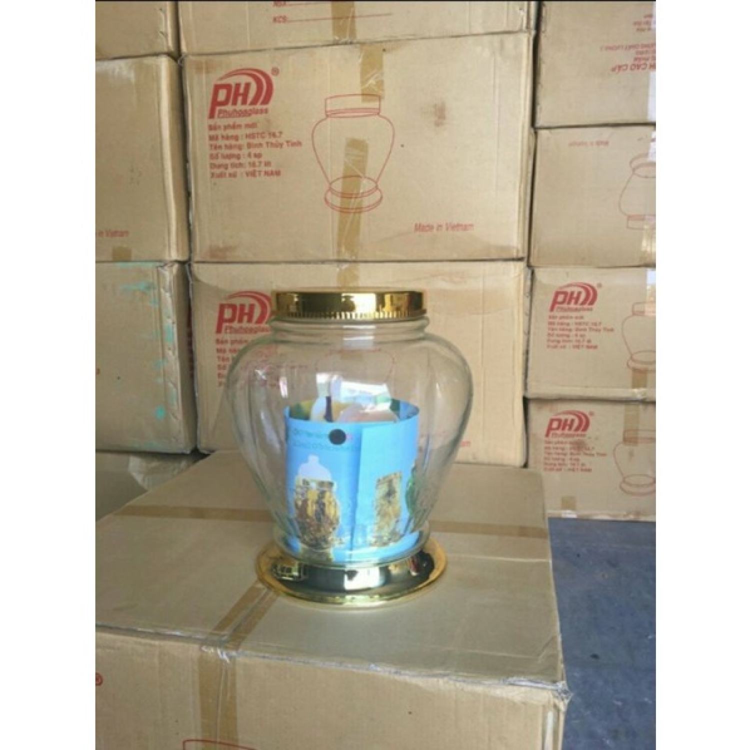 Bình Thủy Tinh Việt Nam 16.7 Lít Phú Hòa *BAO BỂ VỠ*