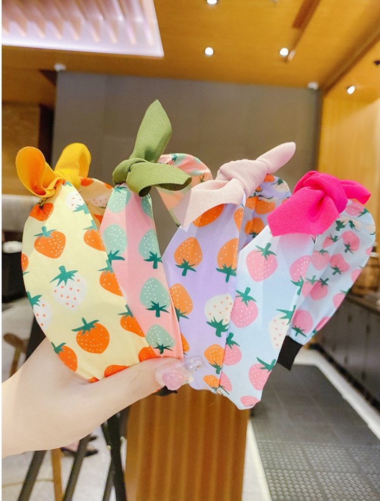 Cài tóc vải đính nơ băng đô đáng yêu cho bé