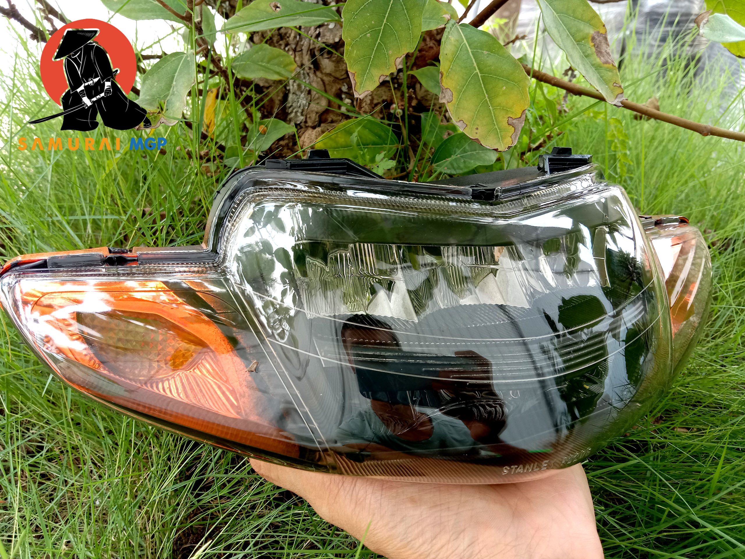 Two-layer small wave LED headlight, ZX, wave Alpha.