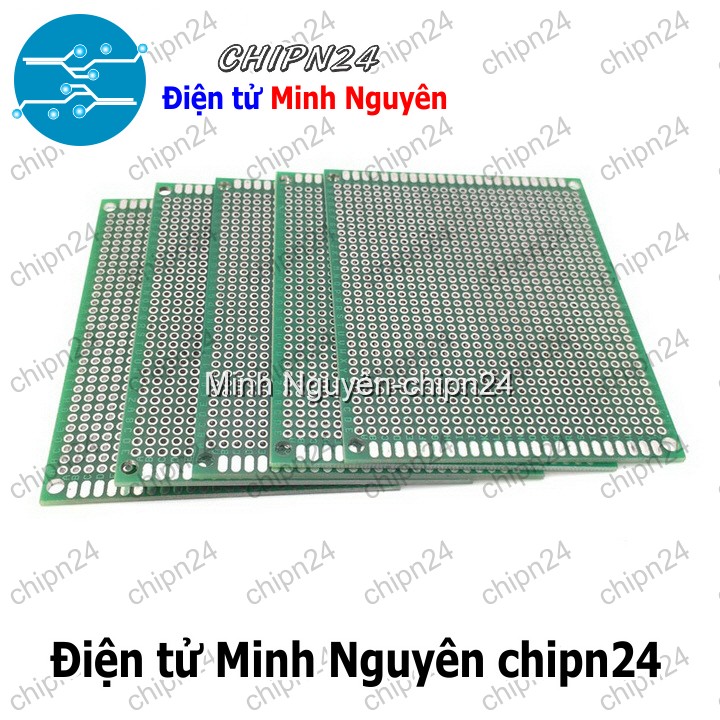 [1 tấm] Testboard 2 mặt Thủy tinh 7x9cm (Board đồng đục lỗ PCB, Testboard cắm hàn) - HH003577
