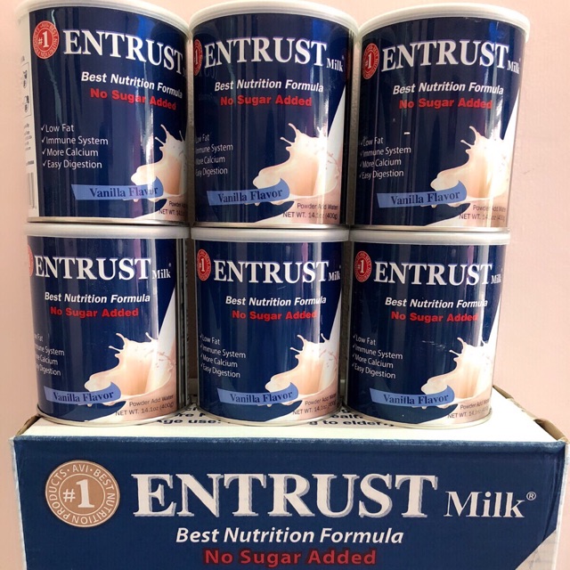 Sữa Entrust dành cho người tiểu đường (đái tháo đường) Entrust Milk 400g MỸ