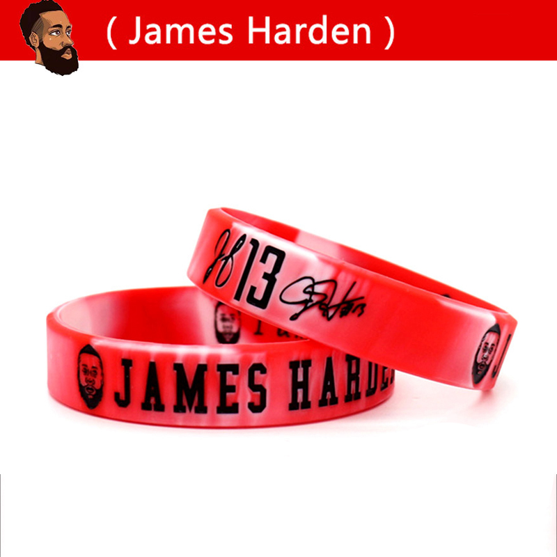 Vòng Tay Bóng Rổ NBA 2.0 Silicon Cao Cấp In Logo Các Ngôi Sao Bóng Rổ NBA Kobe, Curry, James, Kyrie, Jordan, Giannis