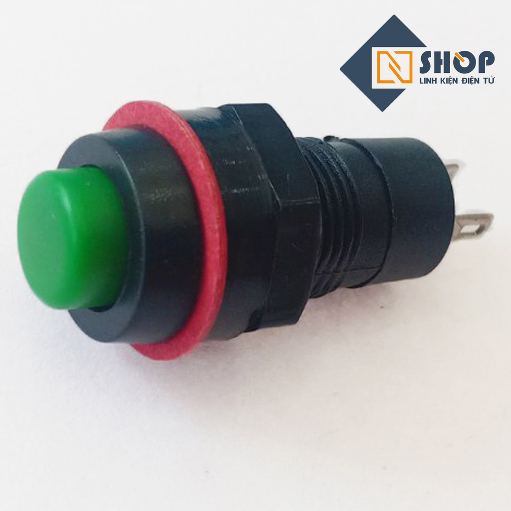 10 Nút nhấn tự giữ DS-213 10mm ( xanh, đỏ )