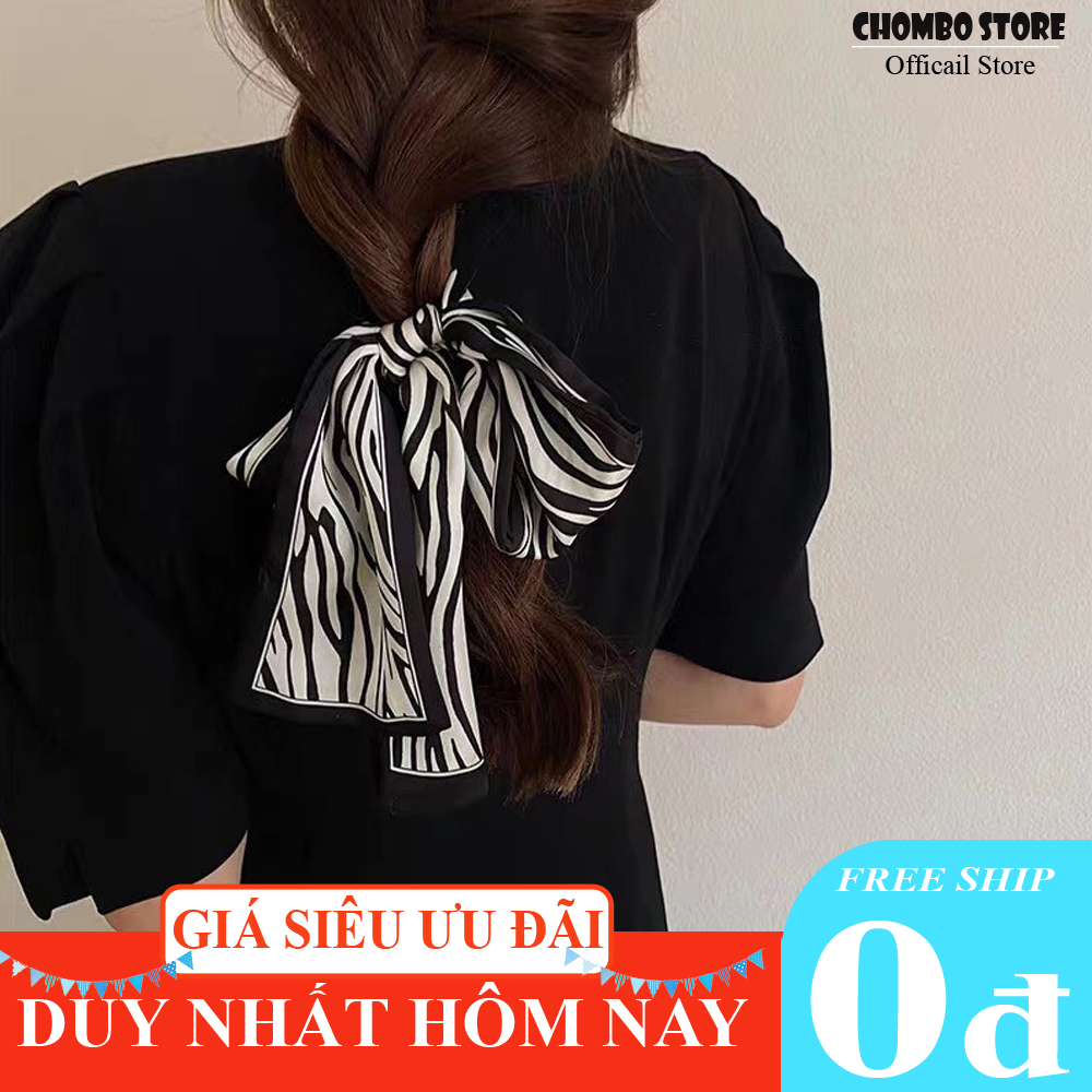 Khăn lụa cột tóc cao cấp kiểu Pháp KT12 dễ thương, xinh xắn, sang trọng, phù hợp với mọi lứa tuổi