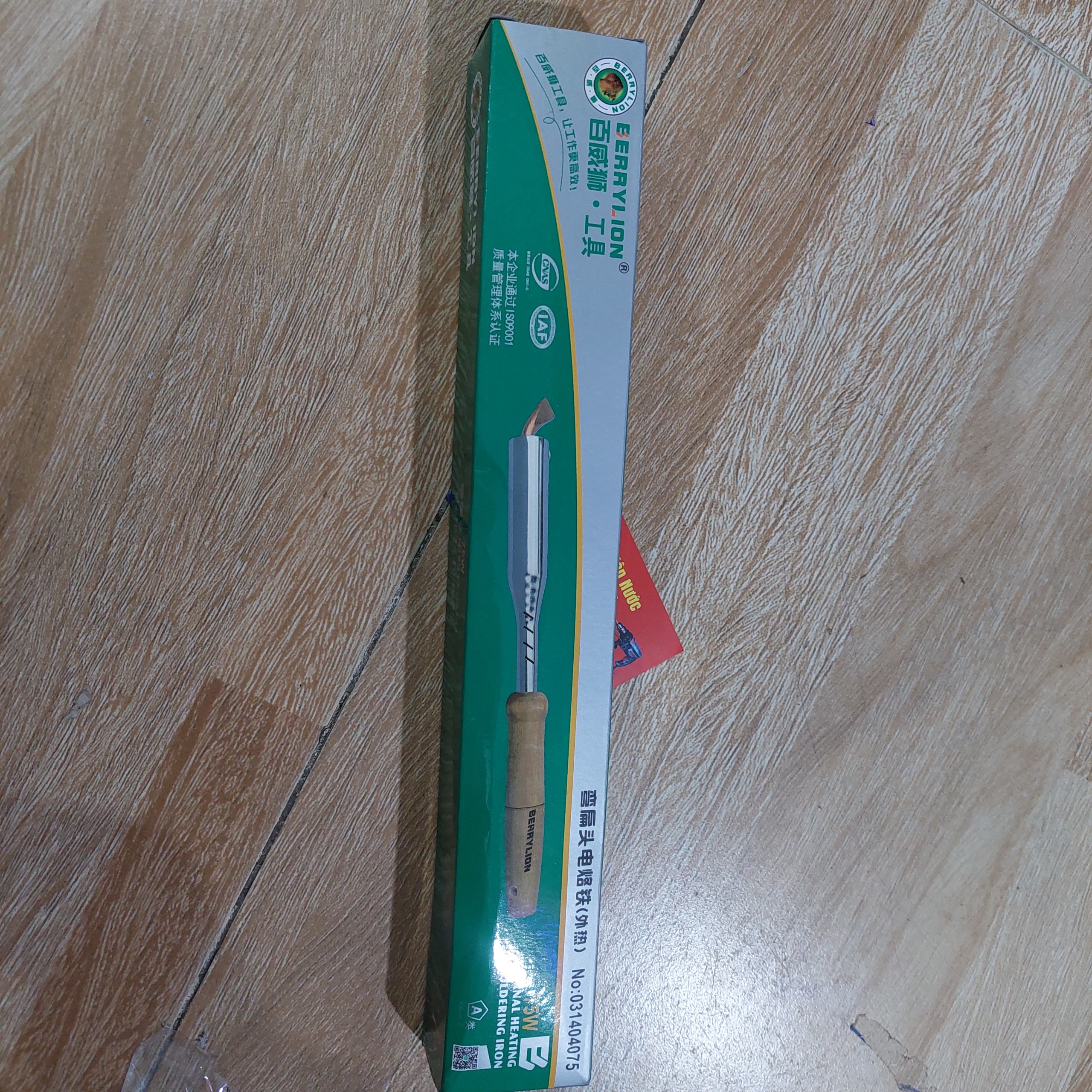 1 CÂY MỎ HÀN CHÌ ĐẦU DẸP CÁN GỖ 75W
