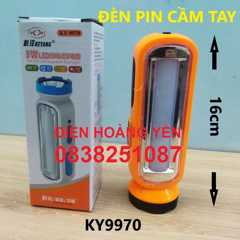 Đèn pin led xách tay đa năng 2 trong 1