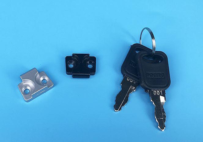 Khóa cánh tủ điện DKS-1 mạ đen