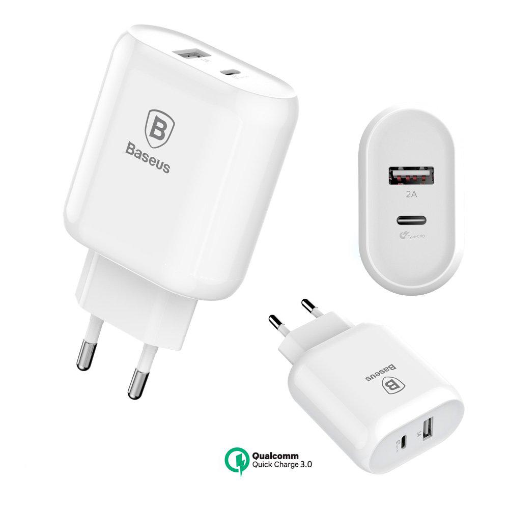 Bộ sạc nhanh đa năng 23W Baseus Bojure 2 cổng USB (23W, Dual USB Quick charge 3.0)