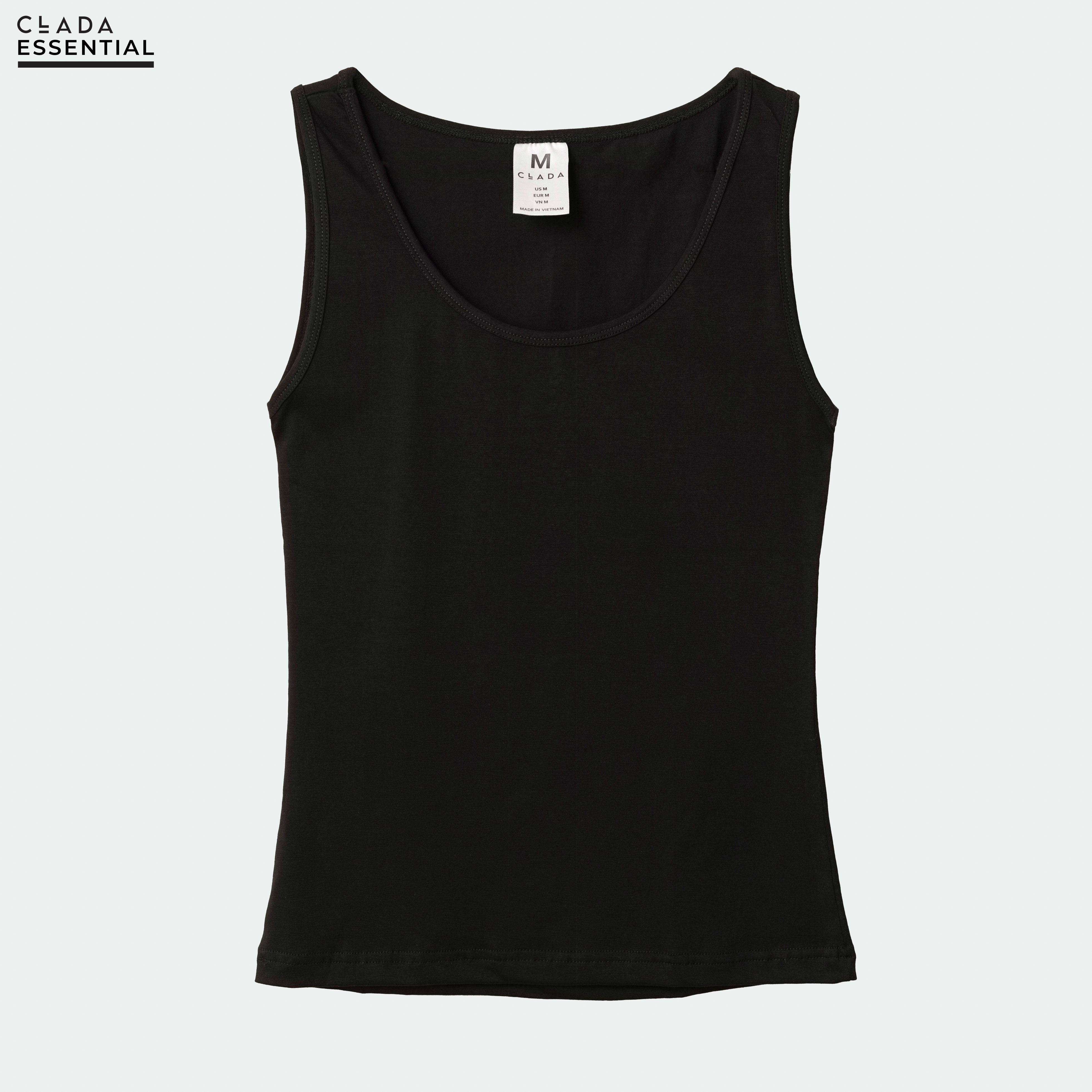 Áo ba lỗ nữ bigsize thương hiệu CLADA - Đen