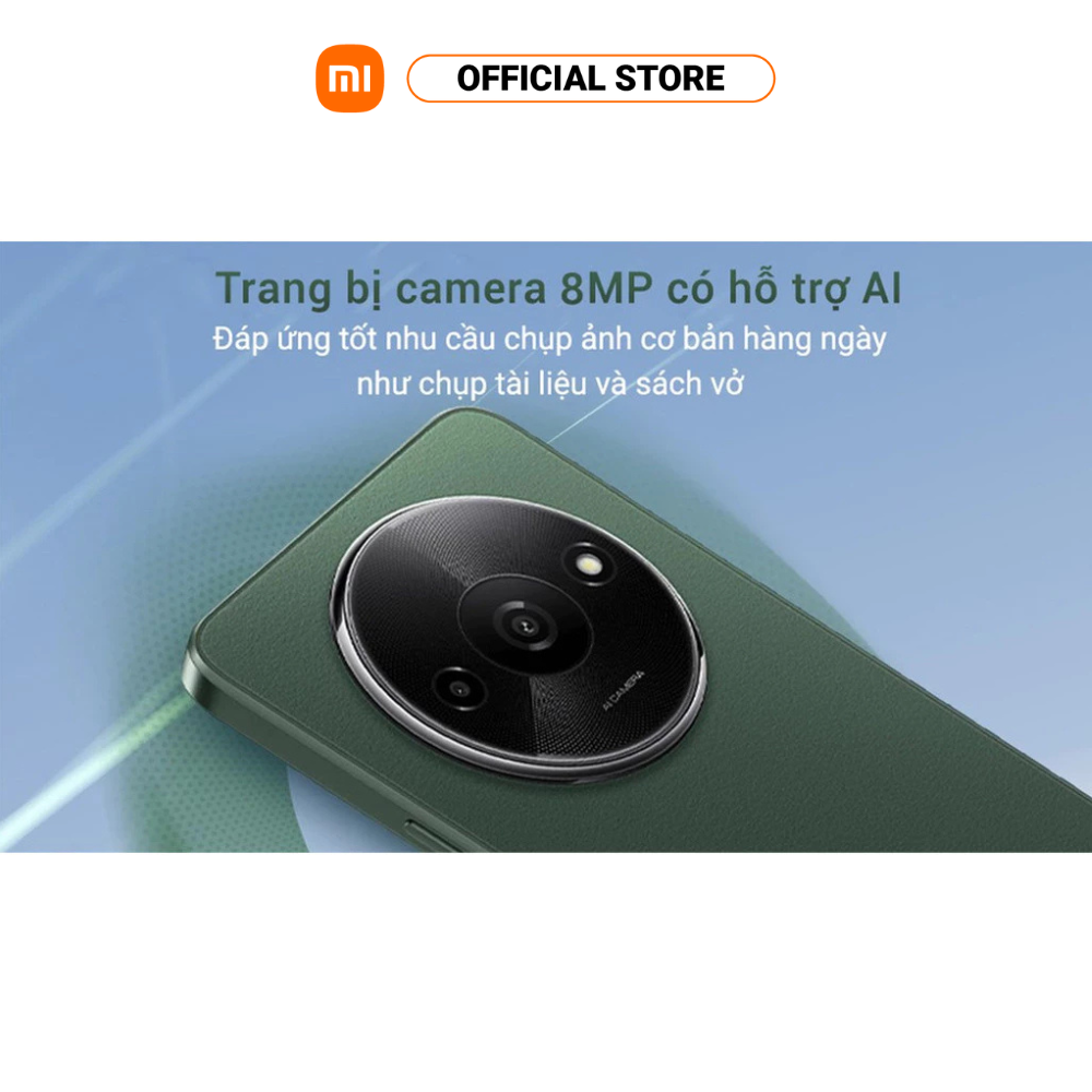 Điện thoại thông minh Xiaomi Redmi A3 (4+128GB) | Màn hình LCD 6,71" 90Hz | MediaTek HelioG36 | Pin 5000mAh