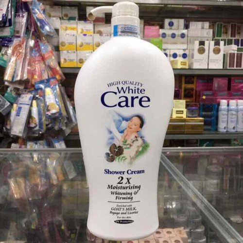 Sữa tắm dê White Care 2X Moisturing - Whitening & Firming 1.2 lít