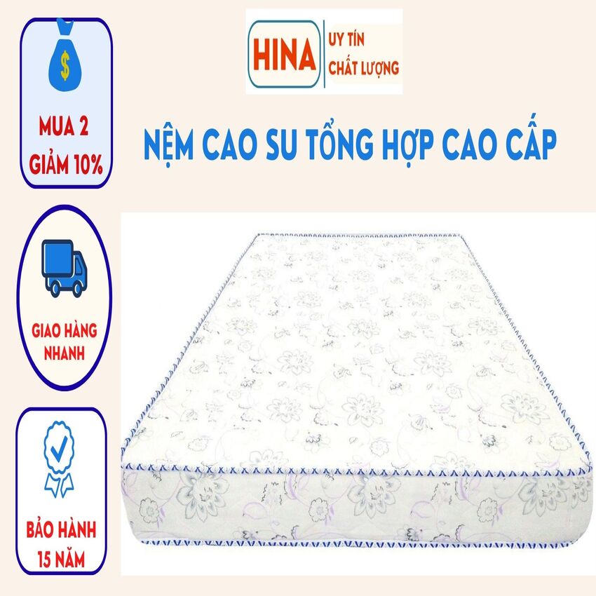 Nệm cao su tổng hợp 1m, 1m2, 1m4, 1m6,1m8, 2m, 2m2 cao cấp