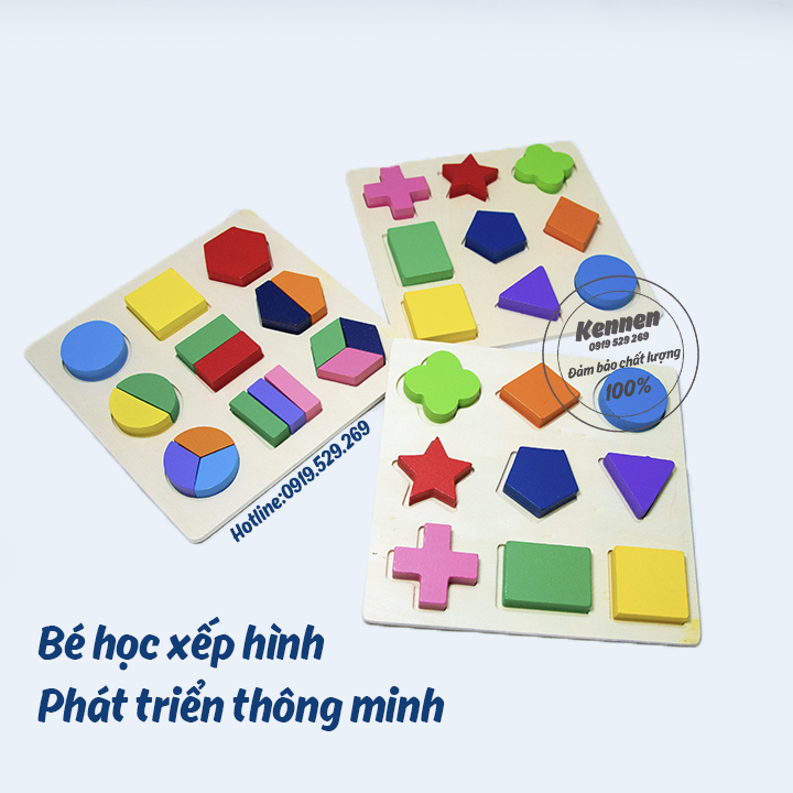 Đồ chơi Xếp khối Montessori 2 level