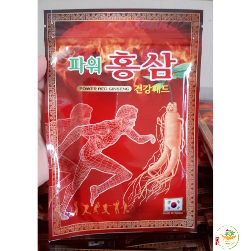 Cao Dán Hồng Sâm Power Đỏ Hàn Quốc. túi 20 miếng