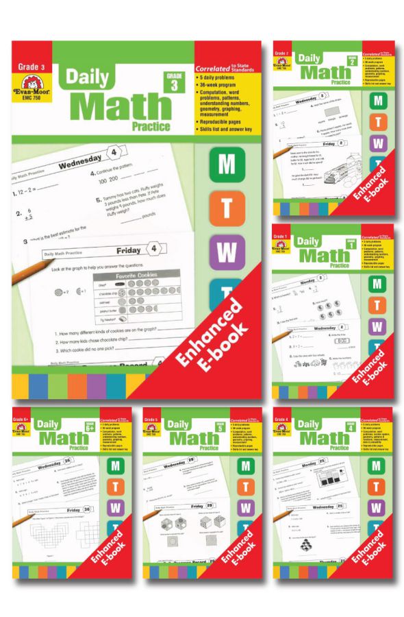[Trọn Bộ] Daily Math Practice – Full (6 book)