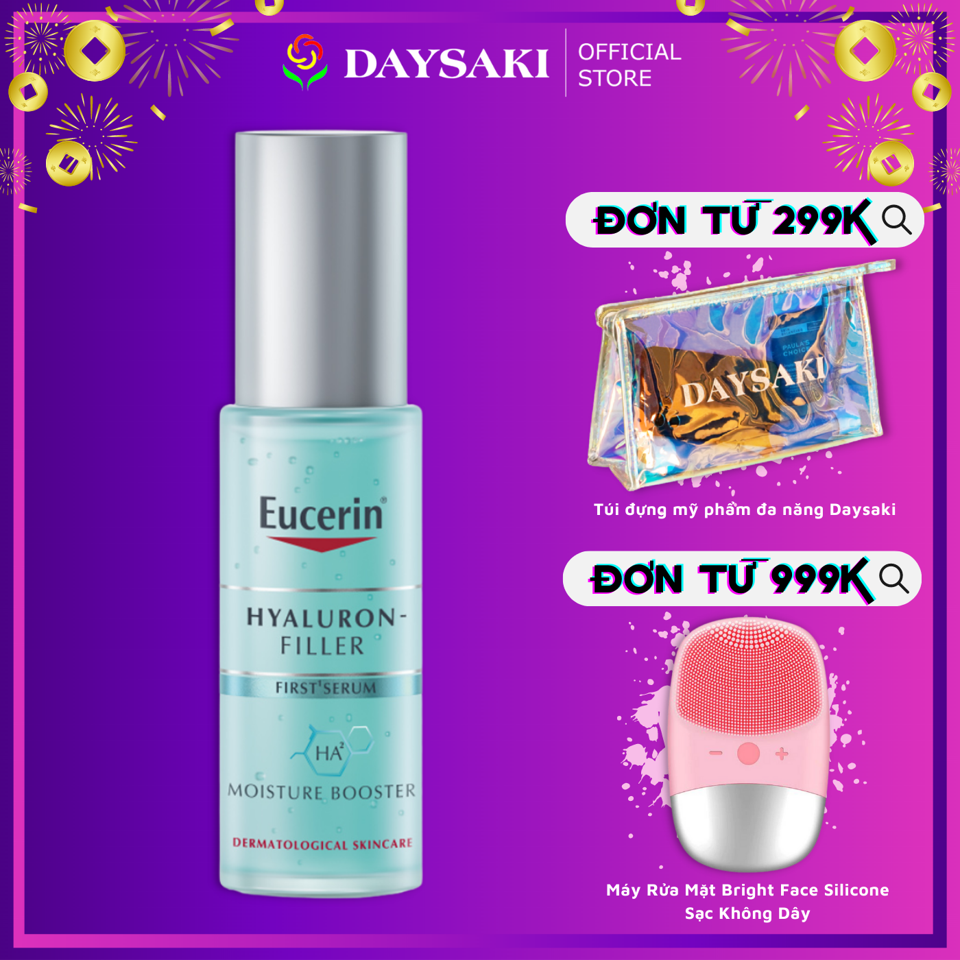 Eucerin Tinh Chất Cấp Ẩm & Ngăn Ngừa Lão Hóa Hyaluron Moisture Booster 30ml