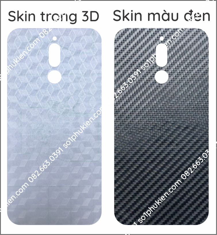 Miếng dán mặt lưng skin carbon huawei nova 2i / 3 / 3e / 3i