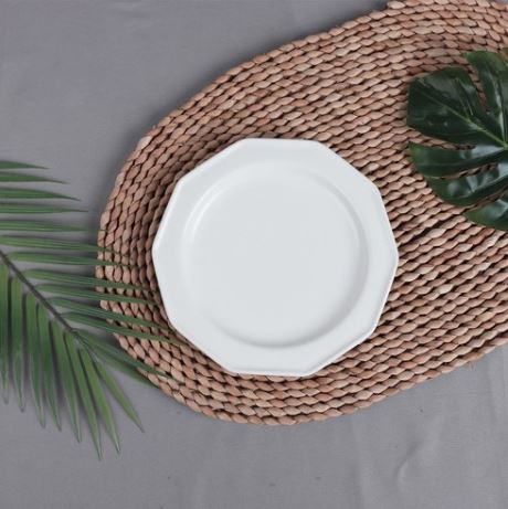 Erato - Đĩa  tròn Bella 8" - Nhập khẩu Hàn Quốc-벨라원접시(흰, 핑)