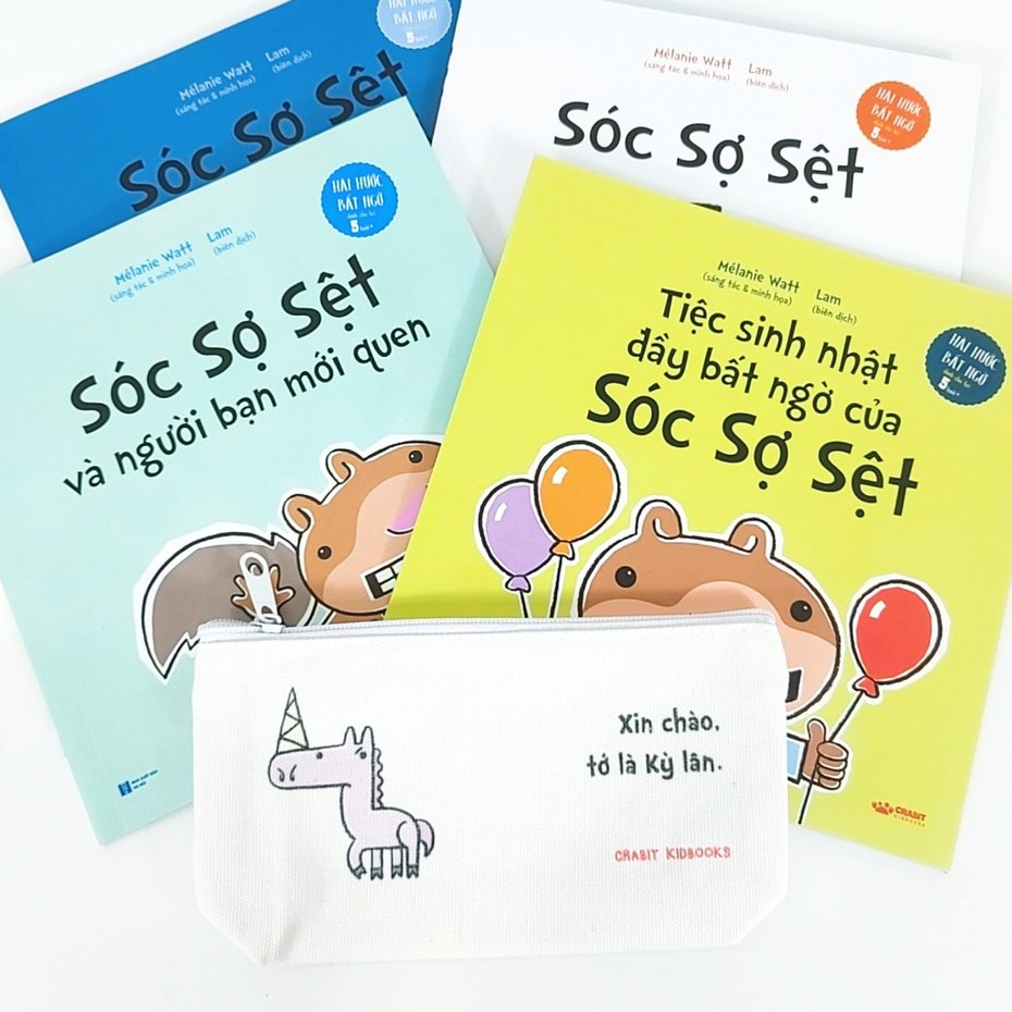 Sách - Sóc sợ sệt 4 cuốn (dành cho bé 5+)