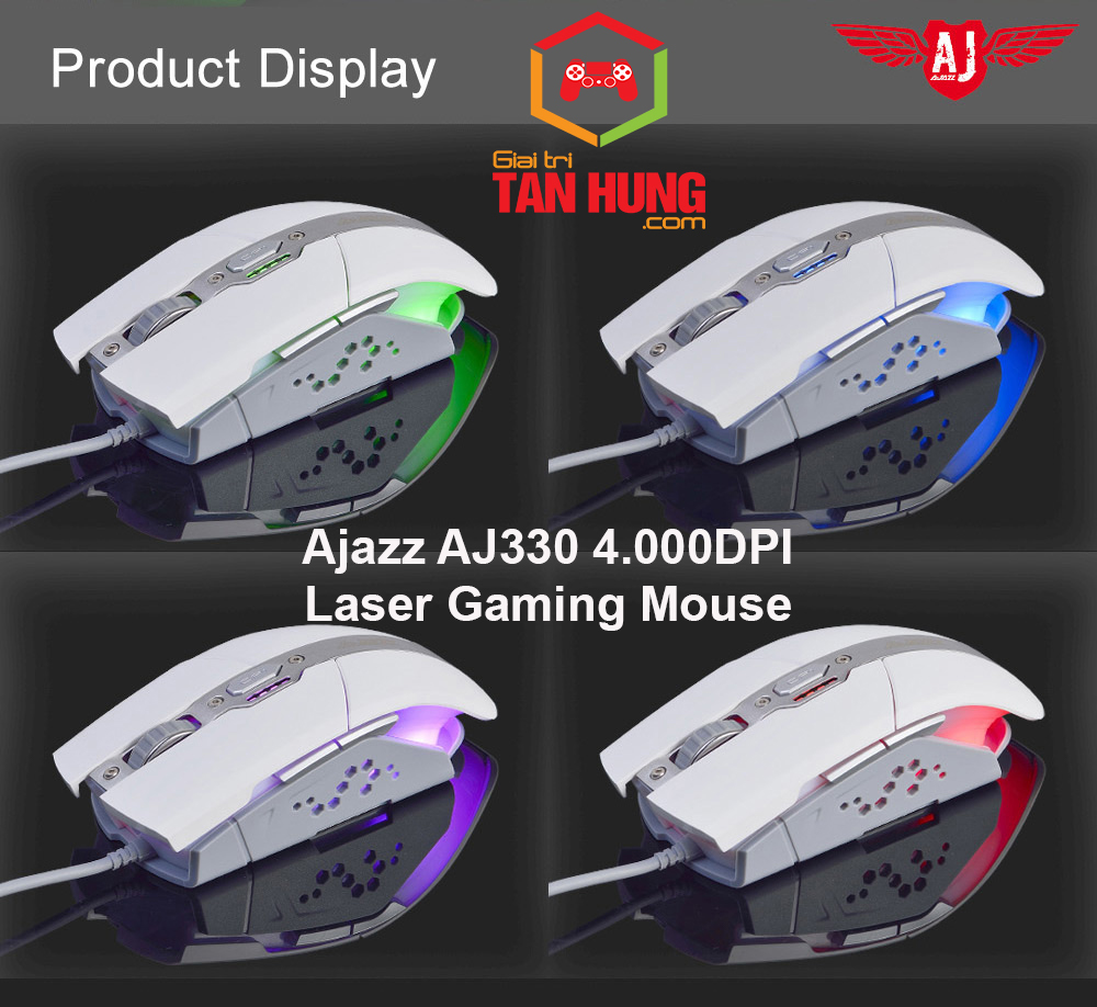 Chuột Game Thủ Gaming GAMING AJAZZ - AJ330 Laser 4000DPI