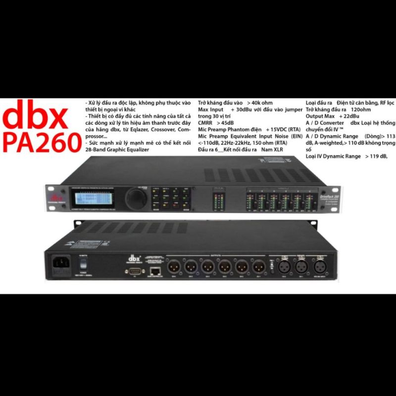 Bộ xử lí âm thanh dbx pa260