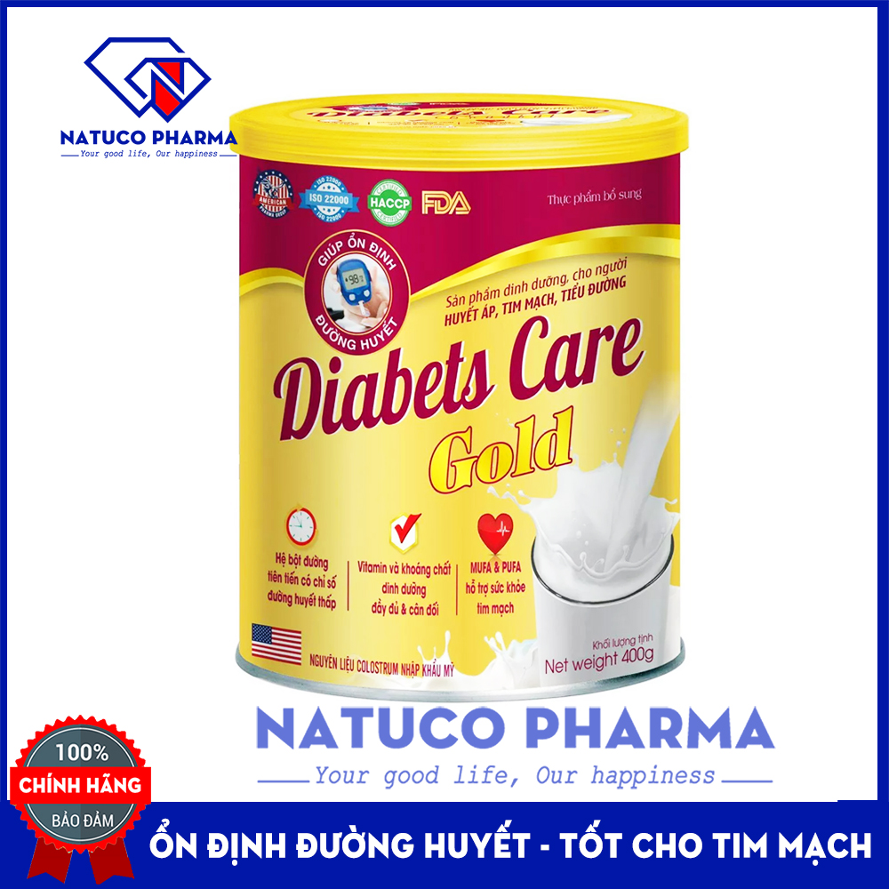 Sữa ăn kiêng sữa bột cho người tiểu đường Diabets care Gold hỗ trợ kiểm soát tiểu đường - Hộp 400g