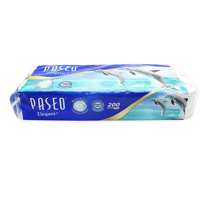 Giấy vệ sinh Paseo Dolphin 10 cuộn ( 4 lớp ) cao cấp