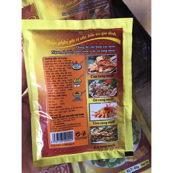 Bột rang muối đóng gói 45g