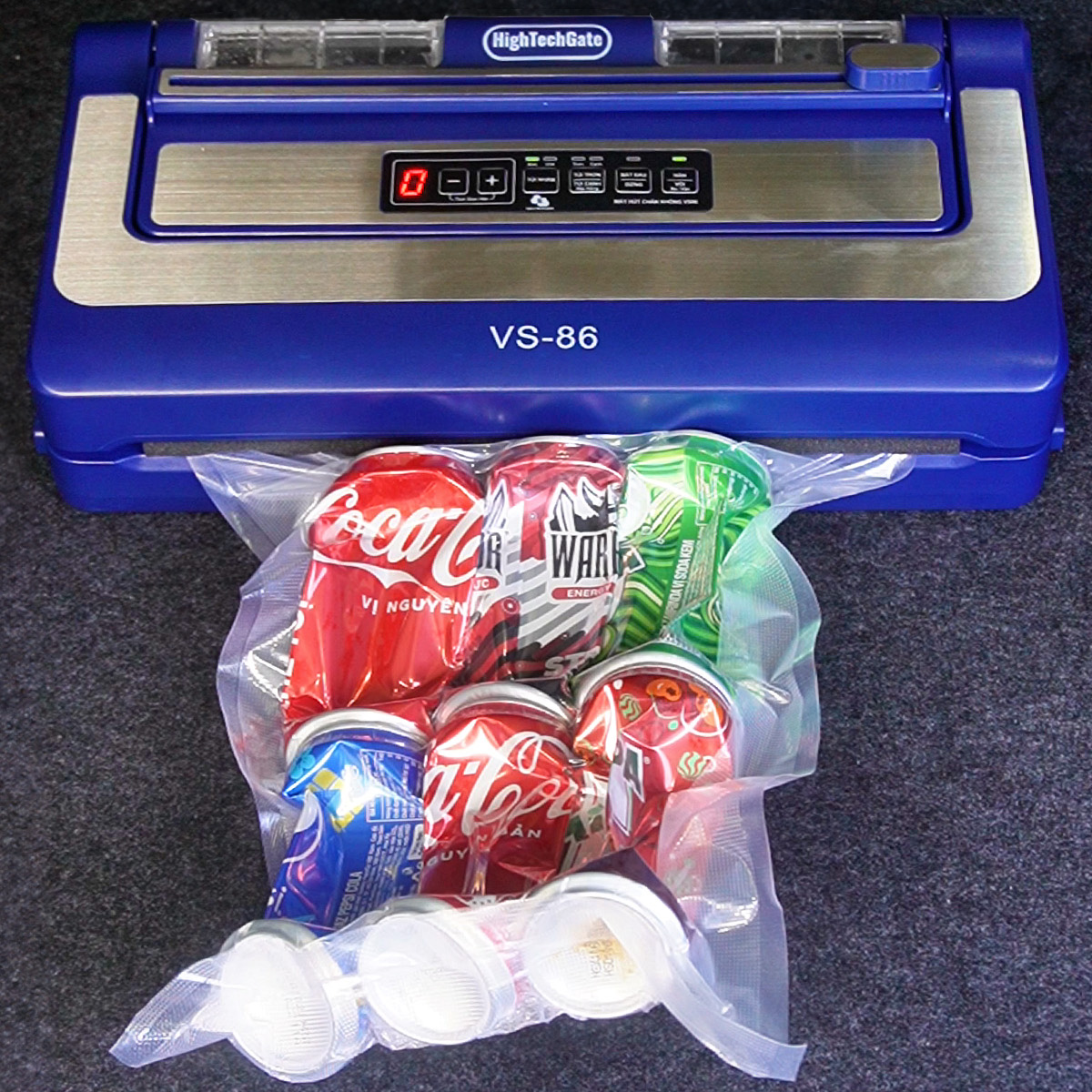 HTG VS-86 Vacuum Sealer Machine Commercial Automatic Vacuum Packaging Sealing Machine, No More Special Bag,