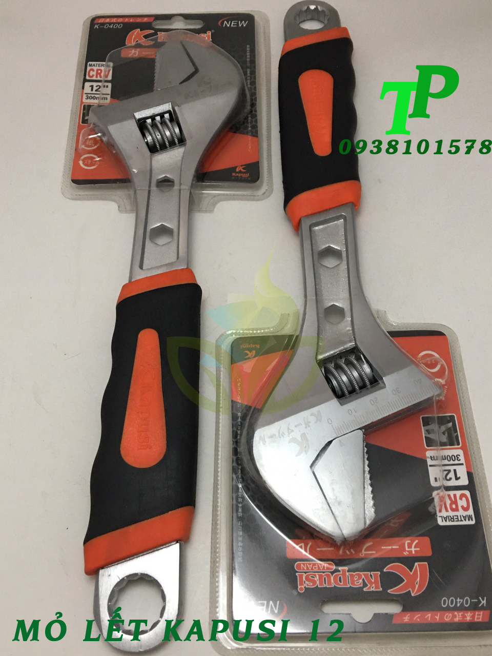Mõ lết Kapusi Japan 12 Inch, mỏ lết đa năng cán nhựa chất thép CRV