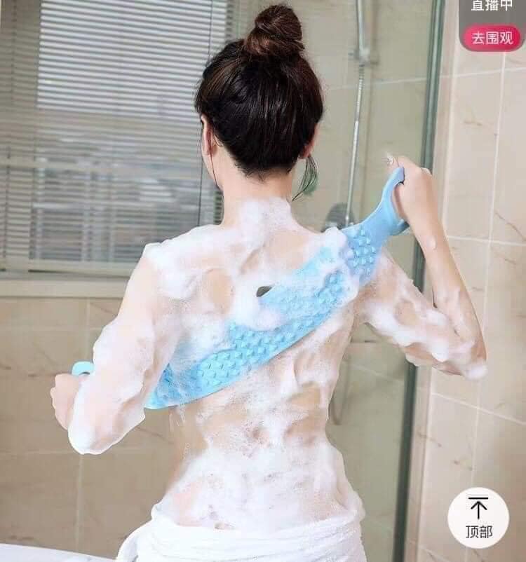 Dây Tắm Chà Lưng 2 Mặt BẰng Silicone