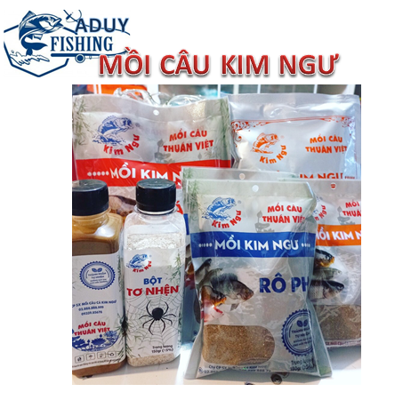 Combo mồi câu cá kim ngư, mồi câu đài Aduy fishing