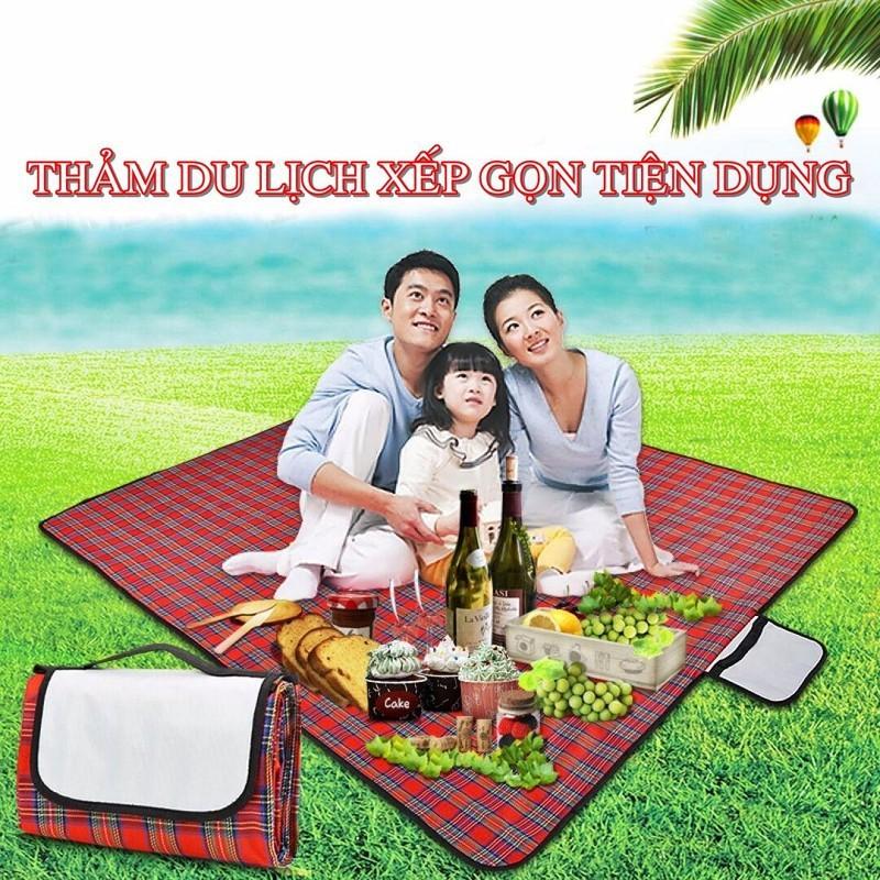 [HCM]Thảm du lịch chống thấm nước gấp gọn tiện ích