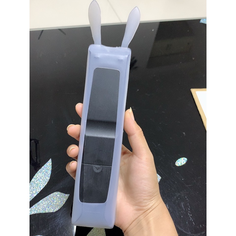 Bọc Điều Khiển TV Remote Điều Hoà Silicone Tai Thỏ Dạ Quang Phát Sáng Chống Thấm Nước Bụi Bẩn