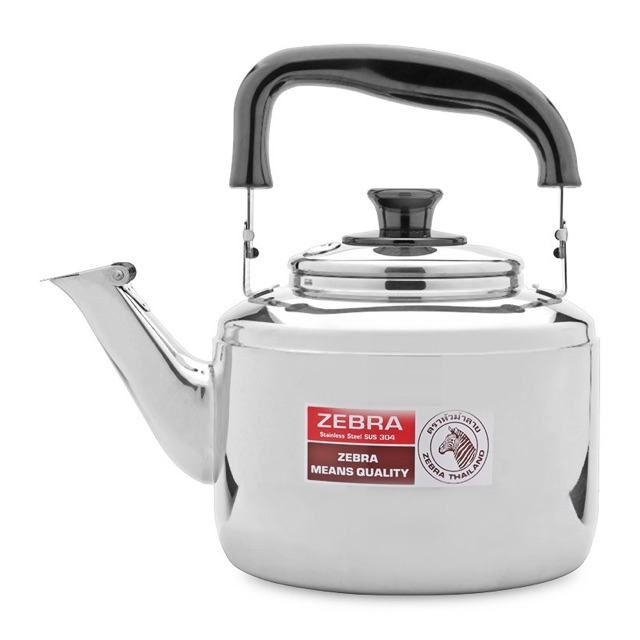 Ấm đun nước inox 304 có reo Century Zebra (Bạc) Siêu Cao Cấp