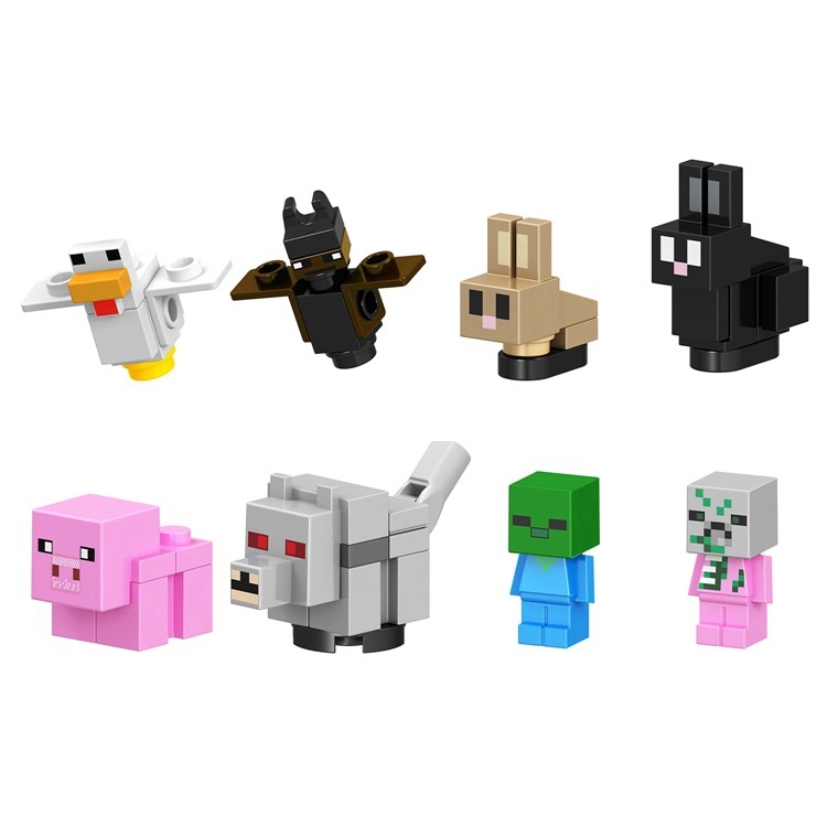 Mô Hình Lắp Ráp Minecra, My World, Trò Chơi Xếp Hình Minecra, Thế Giới Ô Vuông