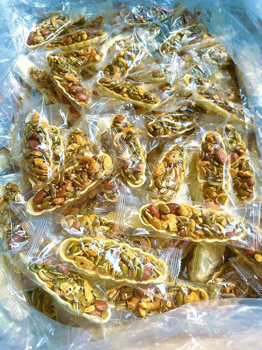 Bánh thuyền mix hạt ngũ cốc siêu giòn ngon