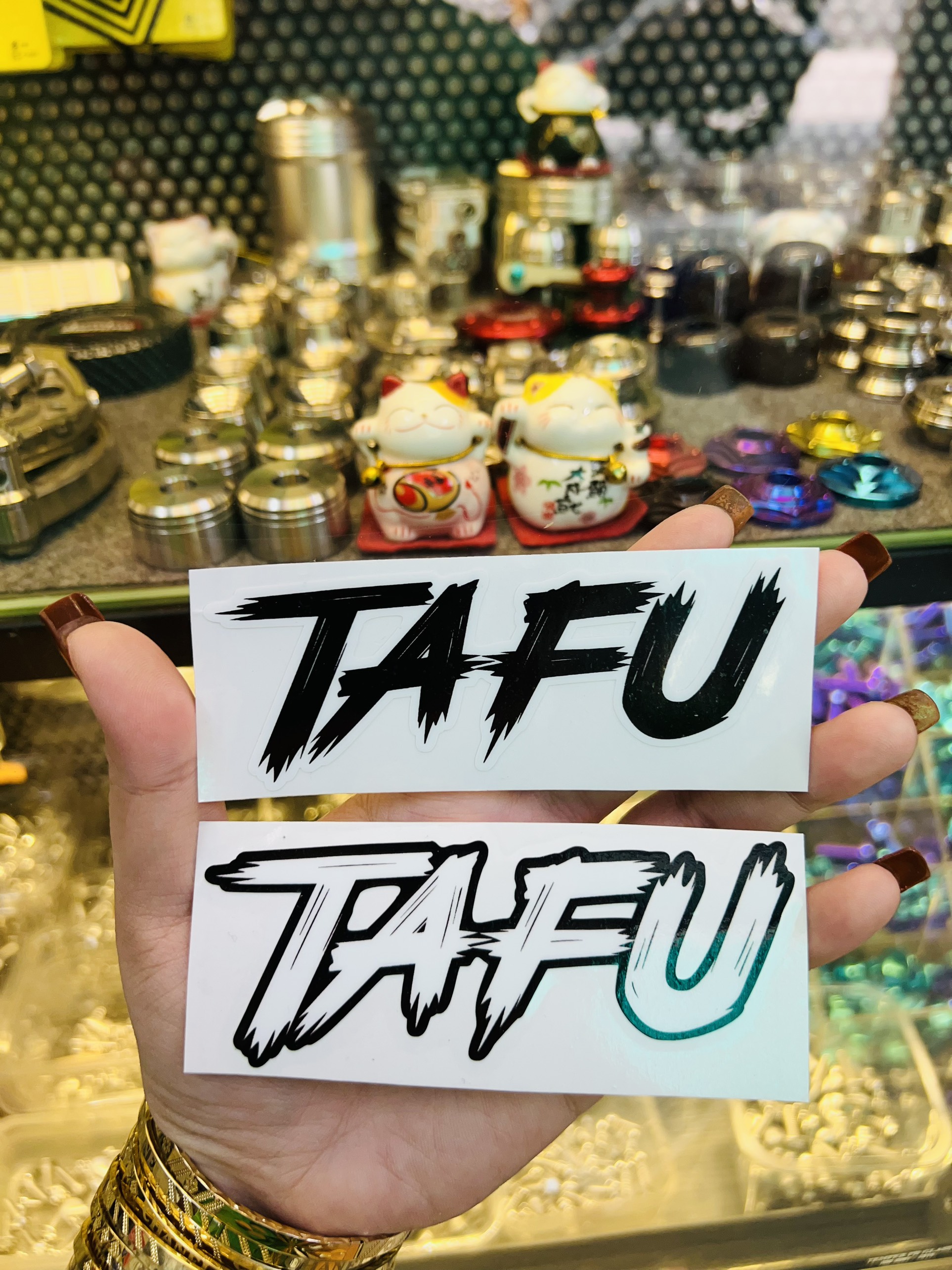Tem Dán Chữ TaFu 10cm [ Lột sill được ]