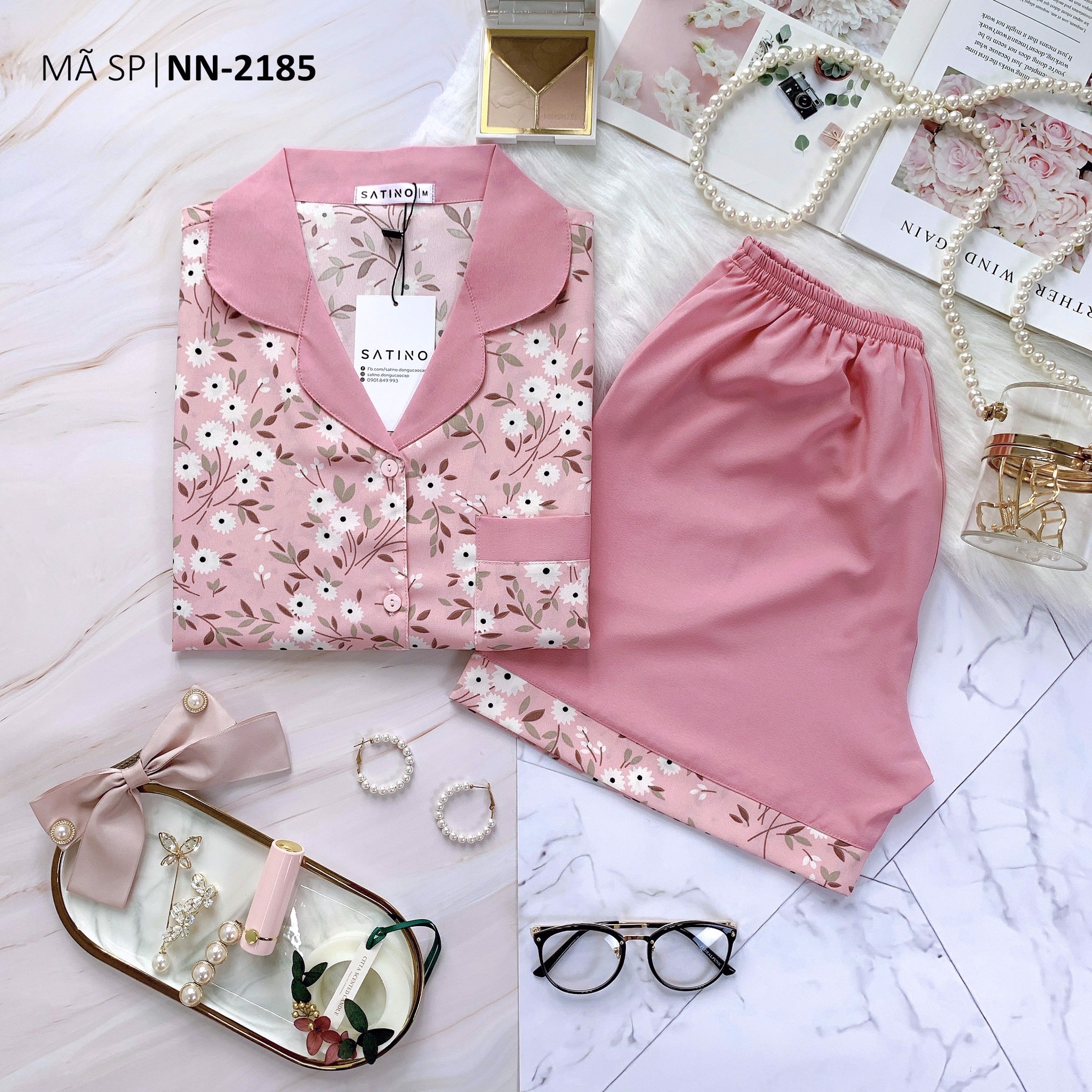 [COMBO 3 BỘ 439K] Pijama TNQN - Daisy Pink 02