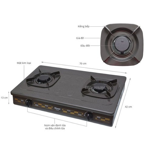 Bếp gas đôi Rinnai RV-260G(N) + Bộ van dây