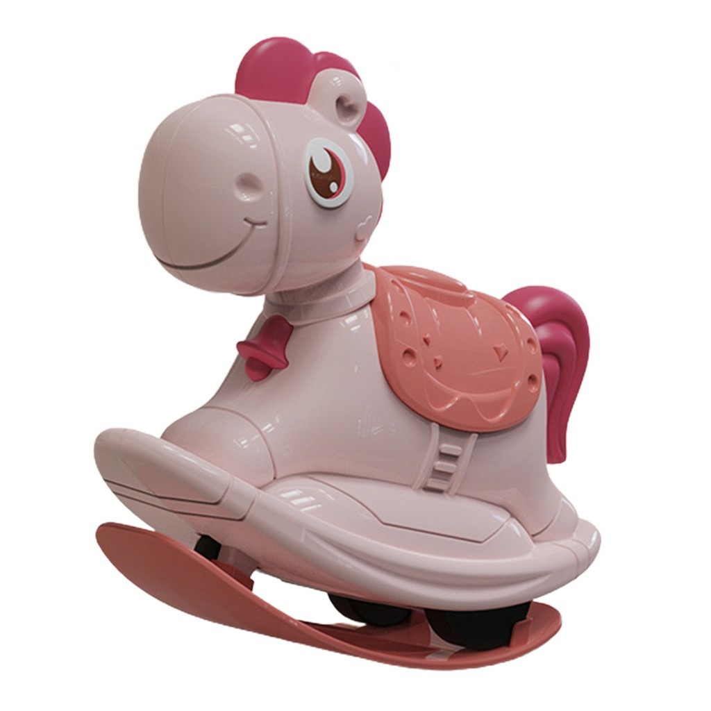 Đồ Chơi Xe Ngựa Bập Bênh Và Chạy Cót 2in1 Cho Bé