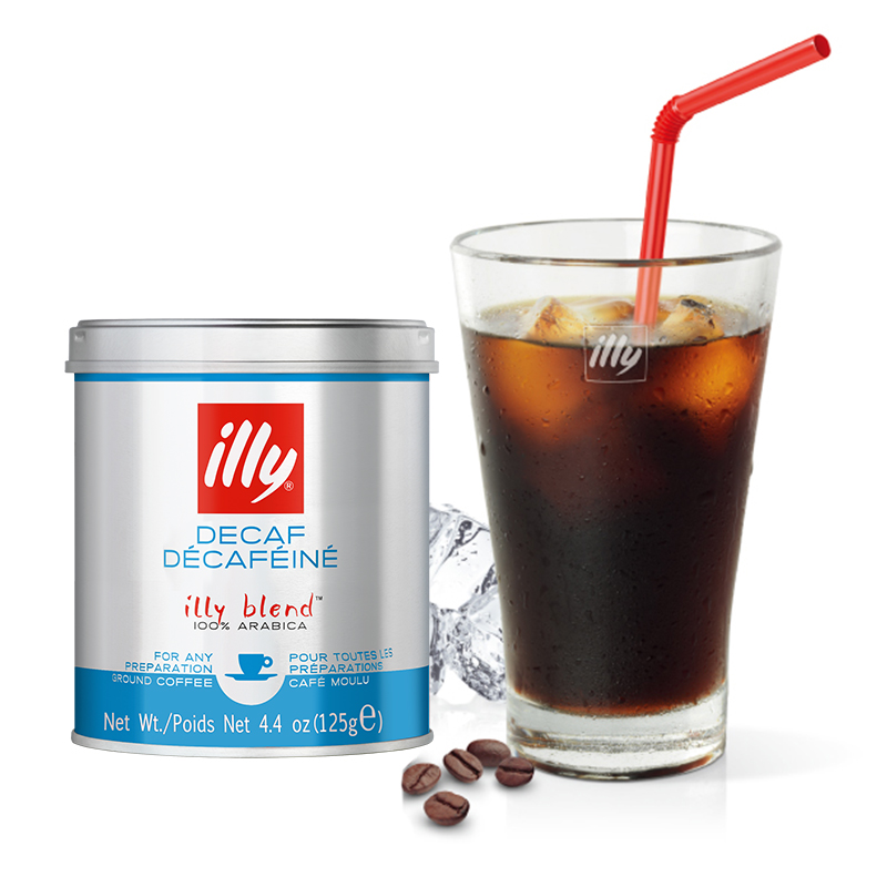 CÀ PHÊ BỘT ILLY COFFEE DECAFFEINATED MEDIUM ROASTED- 125GR ROUND