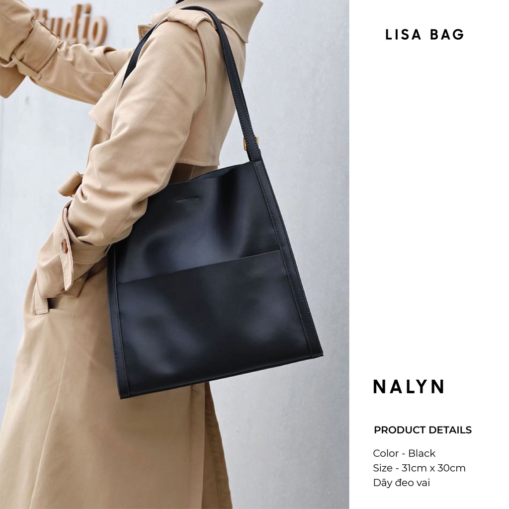 [Nhập LazXuHuong8 - Giảm 70k/499k]Túi xách nữ NALYN Lisa Bag màu Đen